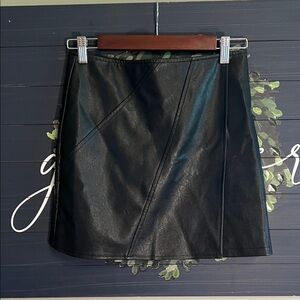 She + Sky Black Asymmetrical Skirt